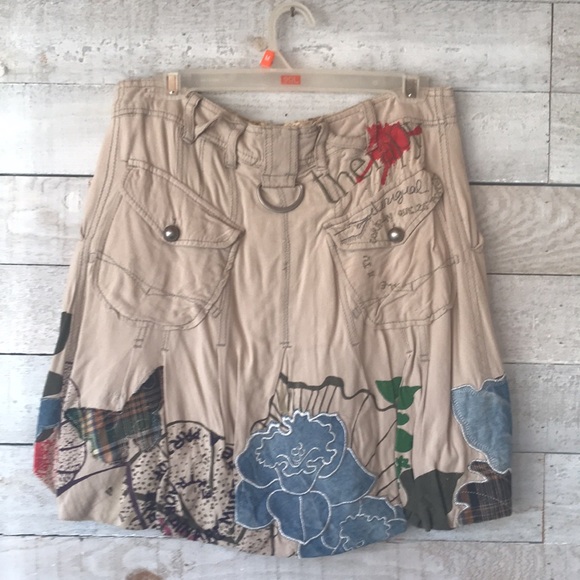 Desigual patchwork LOVE COLORS skirt - Picture 2 of 16